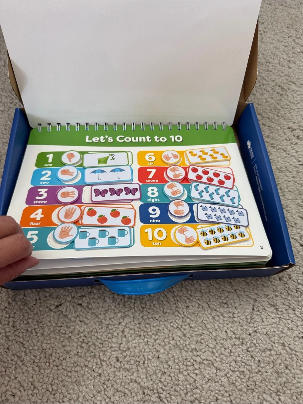 Busy Book Montessori Method Activity Book for Kids - Blue